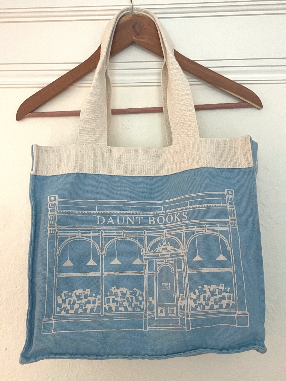 Daunt Books London Tote Bag - Baby Blue - Free Shipping